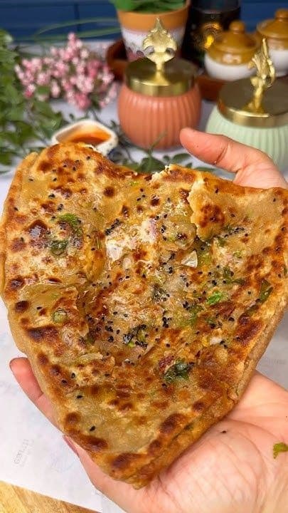 Paneer Onion Paratha